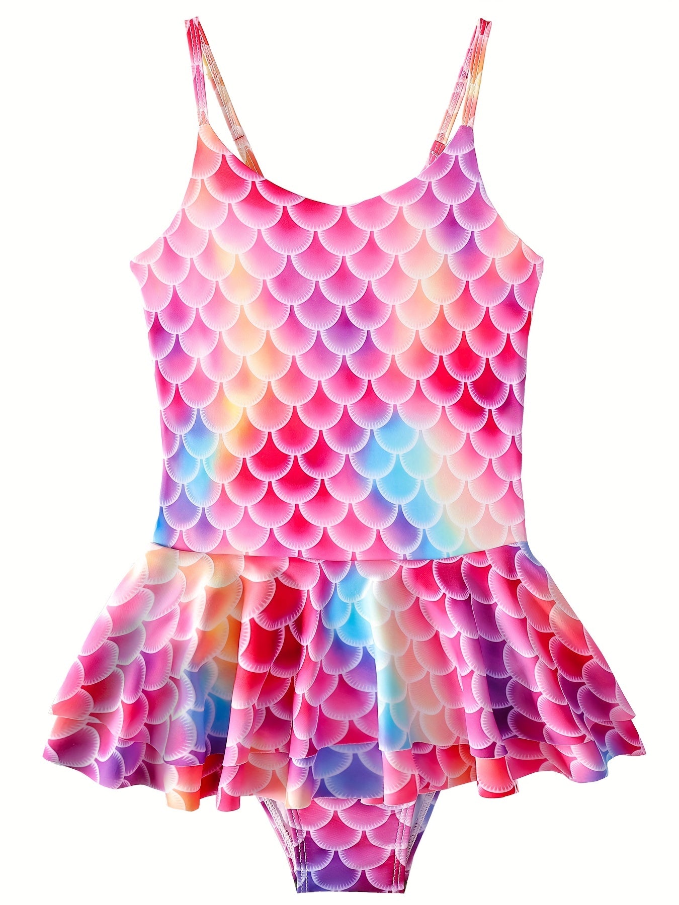 Mermaid Swimsuit for Girls Fish Scale for Pool and Hot Spring Fun
