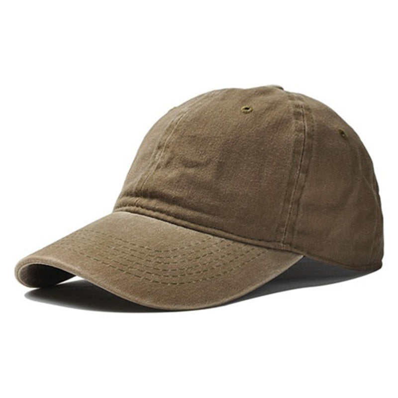 Duck Tongue Cap Washed Old Retro Soft Top Baseball Cap