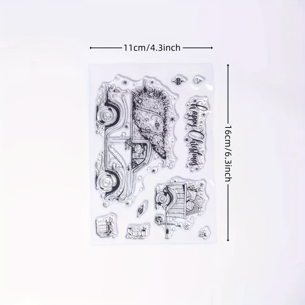 Christmas Transparent Stamp for Card Making & DIY Crafts