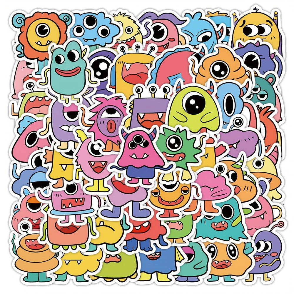 60pcs Little Monster Series Graffiti Stickers DIY Waterproof Sticker Pack