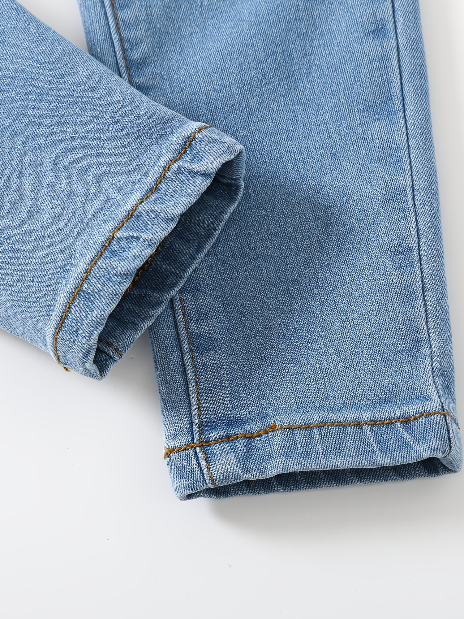 Toddler Girls Washed Jeans Skinny Slim Fit Denim Pants Kids Summer Clothes