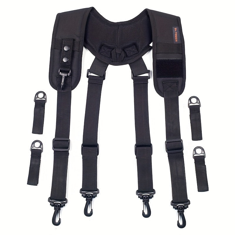 Men's Adjustable Tool Belt X Type Heavy Duty Work Suspenders
