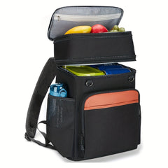 FLXUR Insulated Backpack Cooler Double Layer Waterproof Leakproof Expandable Hea