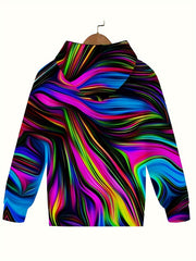 Rainbow Graphic Hooded Sweatshirt for Boys Girls