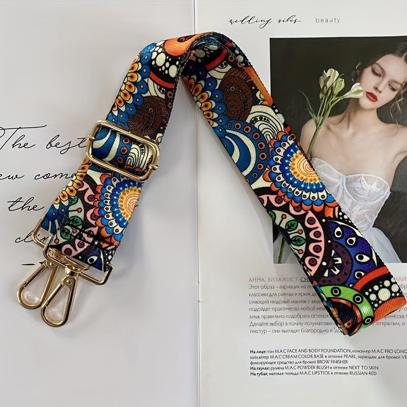 Vintage Ethnic Pattern Adjustable Bag Strap