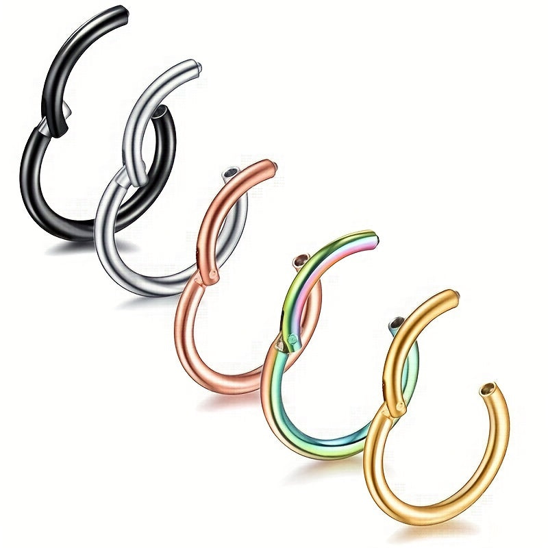 316 Stainless Steel Open Earrings Nose Lip Ring