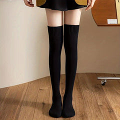 Girls Cotton Thigh High Socks Kids Over Knee Stockings