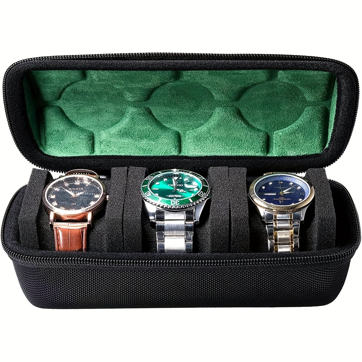 Hard Watch Travel Case - Watch Roll Storage Organizer Women Men