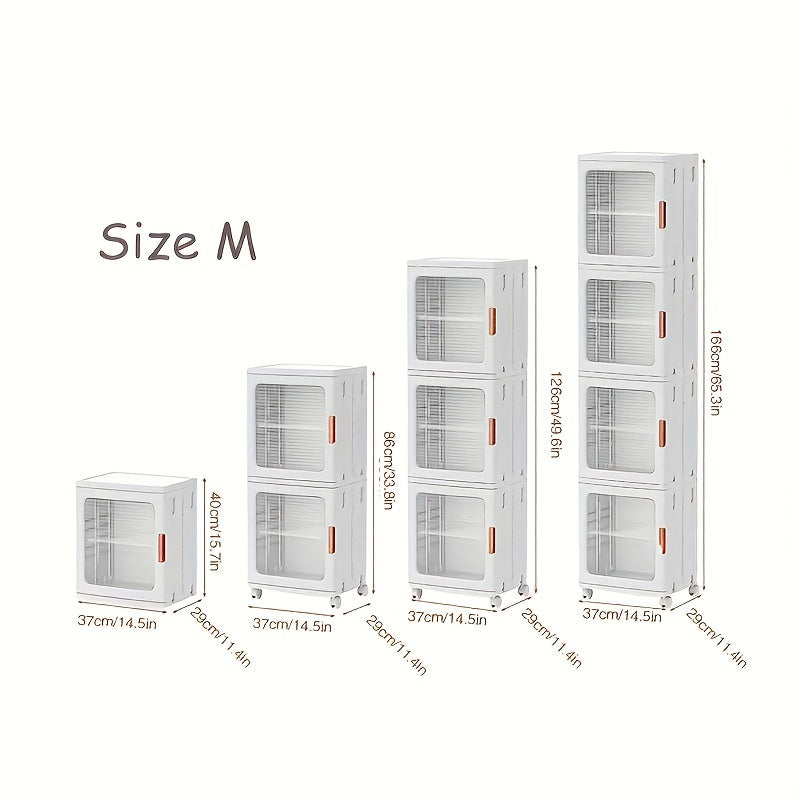 Storage Cabinet - Clothes Toy Plastic Snack Organizer B