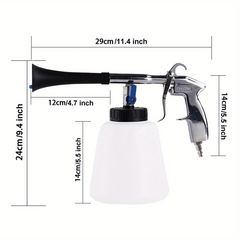 Turbine Cleaning Gun Car Interior Spray Kit 1L Foam Bottle