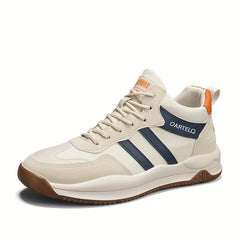 Men's Striped Lace up Running Shoes Outdoor Sneakers