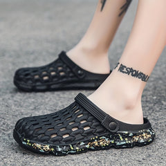 Men's Closed Toe Water Shoes Slip on Sandals Soft Sole Beach Sandals