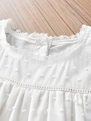 Girls Floral Embroidery Summer Dress