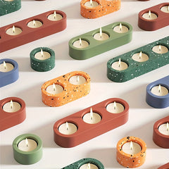 Gypsum Candle Holder Shape Silicone Mold Epoxy Resin DIY Tool