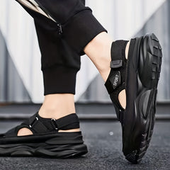 Men's Platform Sandals Non Slip Closed Toe Shoes