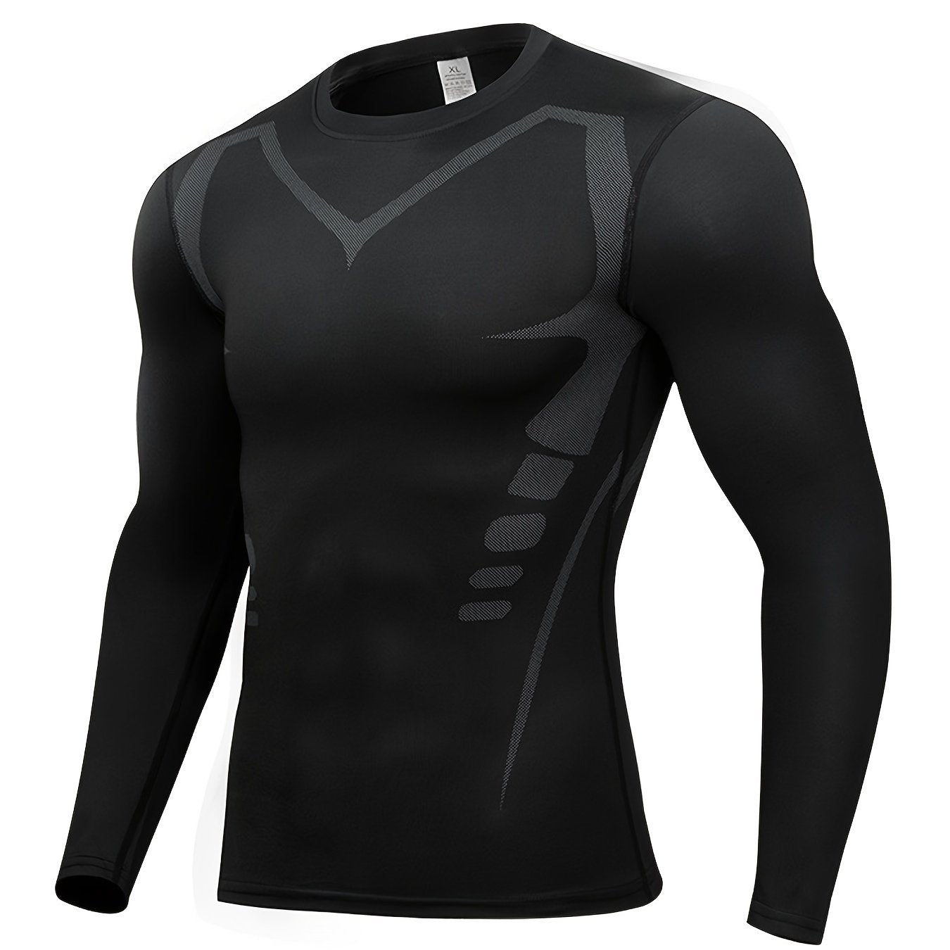 Men's Compression Long Sleeve Sports Shirt for Basketball Football Running