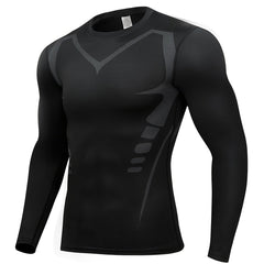 Men's Compression Long Sleeve Sports Shirt for Basketball Football Running