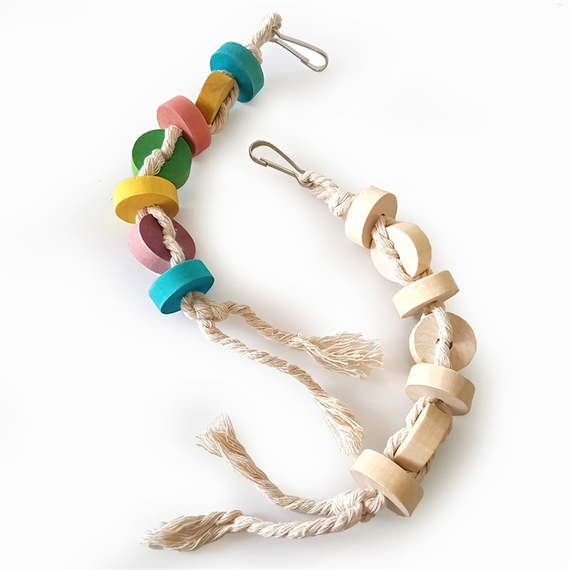 Parrot Gnawing Toy Hanging Parrot Chew Toy With Hook Bird Cage Accessories