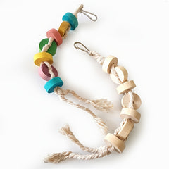 Parrot Gnawing Toy Hanging Parrot Chew Toy With Hook Bird Cage Accessories