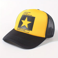 Pentagram Mesh Trucker Hat Breathable Baseball Cap Unisex Sunshade Dad Hats