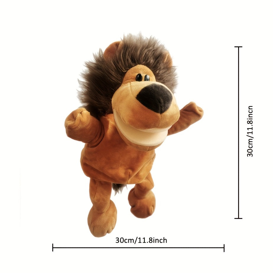 Hand Puppet Toy Ventriloquist Animal Glove Mouth Movable