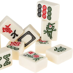 Mini Chinese Mahjong Game Set With 146 Tiles & Dice