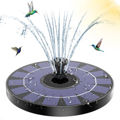 Solar Fountain Pump 3.5W with 6 Nozzles for Bird Bath Pond Garden