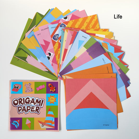 54pcs Animal Origami Paper Cutting Book Puzzle Learning Toy Gift