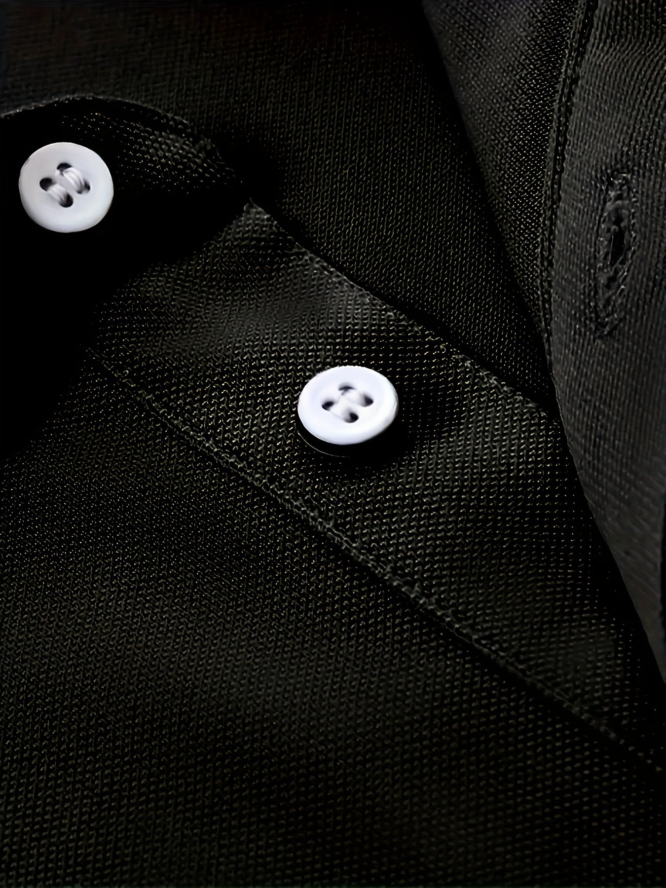 Men's Geo Print Polo Shirt Stretch Breathable Lapel Long Sleeve
