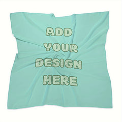 Light Silk Polyester Square Scarf - DIY Hair Accessory & Neck Scarf