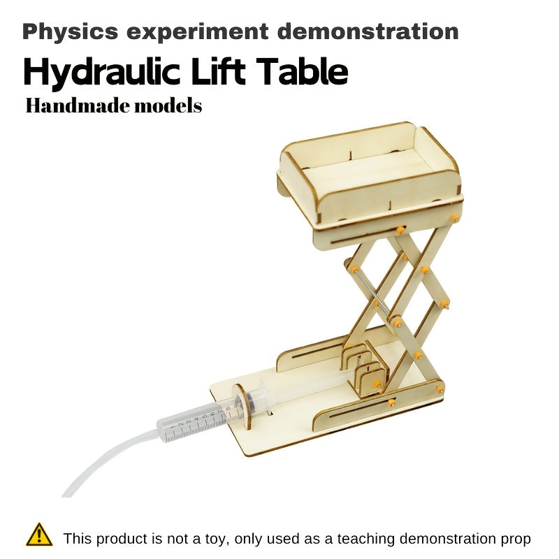 DIY Wooden Assembly Pneumatic Hydraulic Lift Model Kit