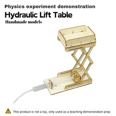 DIY Wooden Assembly Pneumatic Hydraulic Lift Model Kit