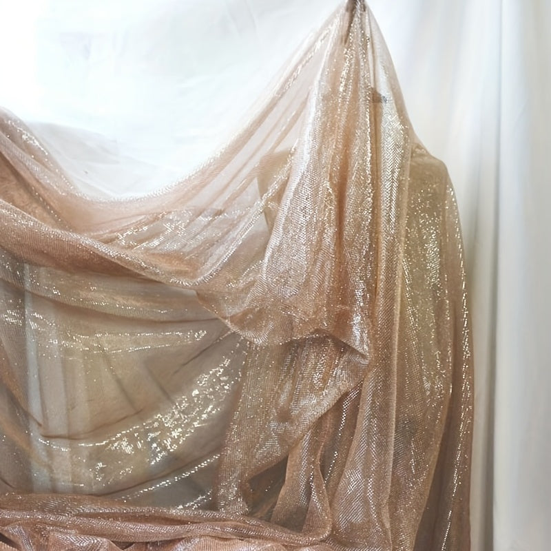 Rose Gold Mesh Fabric Sequin Wedding Dress Background Cloth