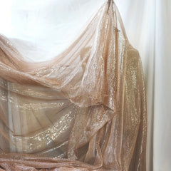 Rose Gold Mesh Fabric Sequin Wedding Dress Background Cloth
