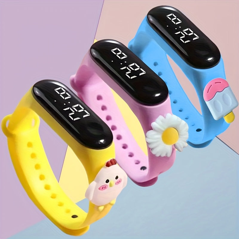 3pc Smart LED Watch Set with Holiday Greetings