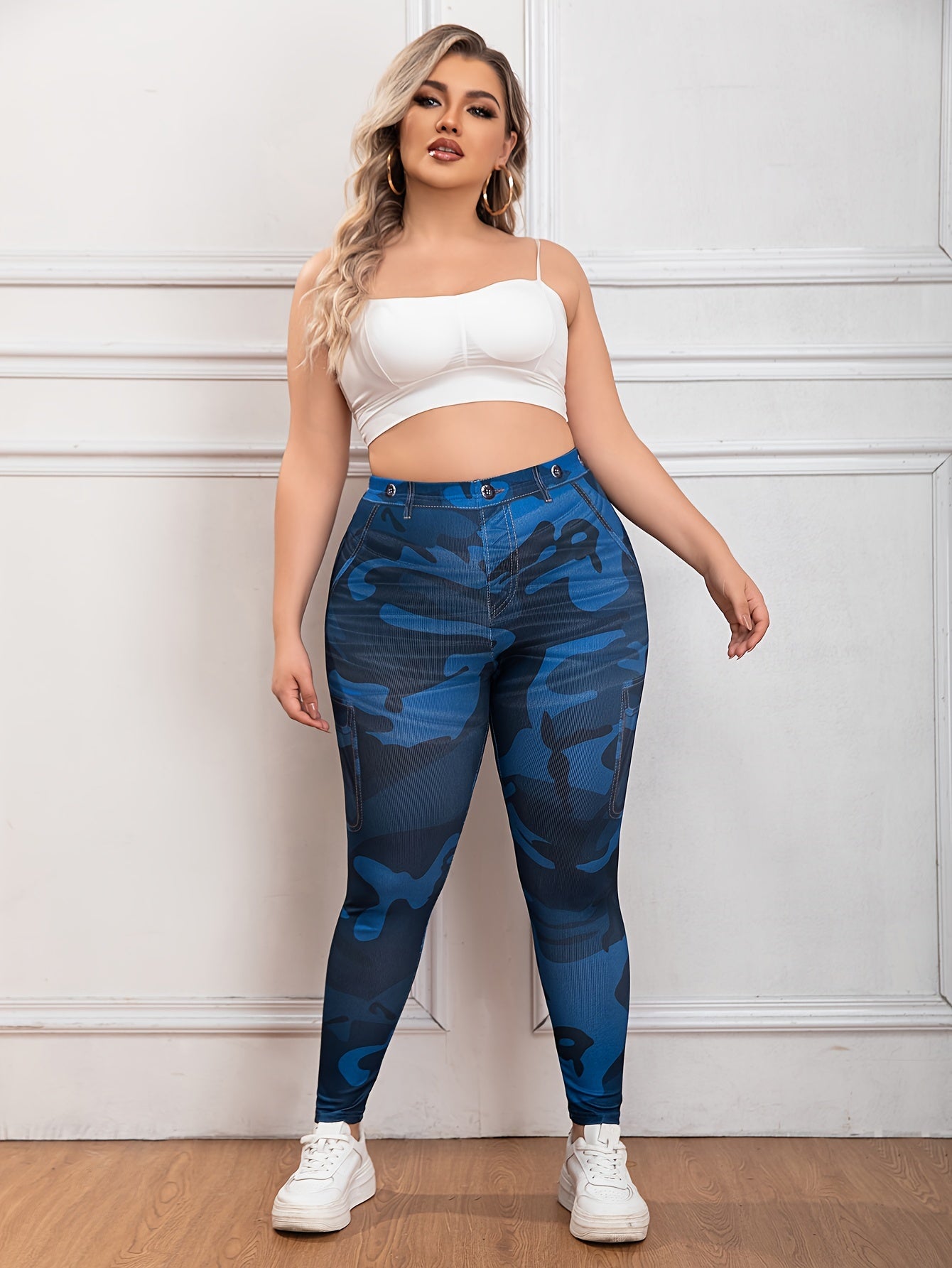 Camo Print High Stretch Leggings