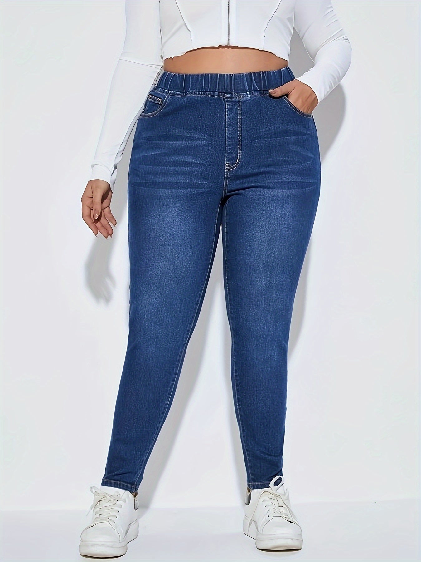 High Rise Stretch Skinny Jeans