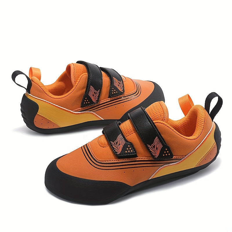 Boy's Double Hook And Loop Fastener Climbing Shoes