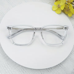 Oversized Clear Light Blocking Glasses Unisex Square Computer Glasses