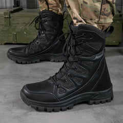 Men's Outdoor Combat Boots Lace up Walking Hiking Army Boots
