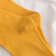 5 Pairs Crew Socks Comfortable Breathable Mid Tube Stockings