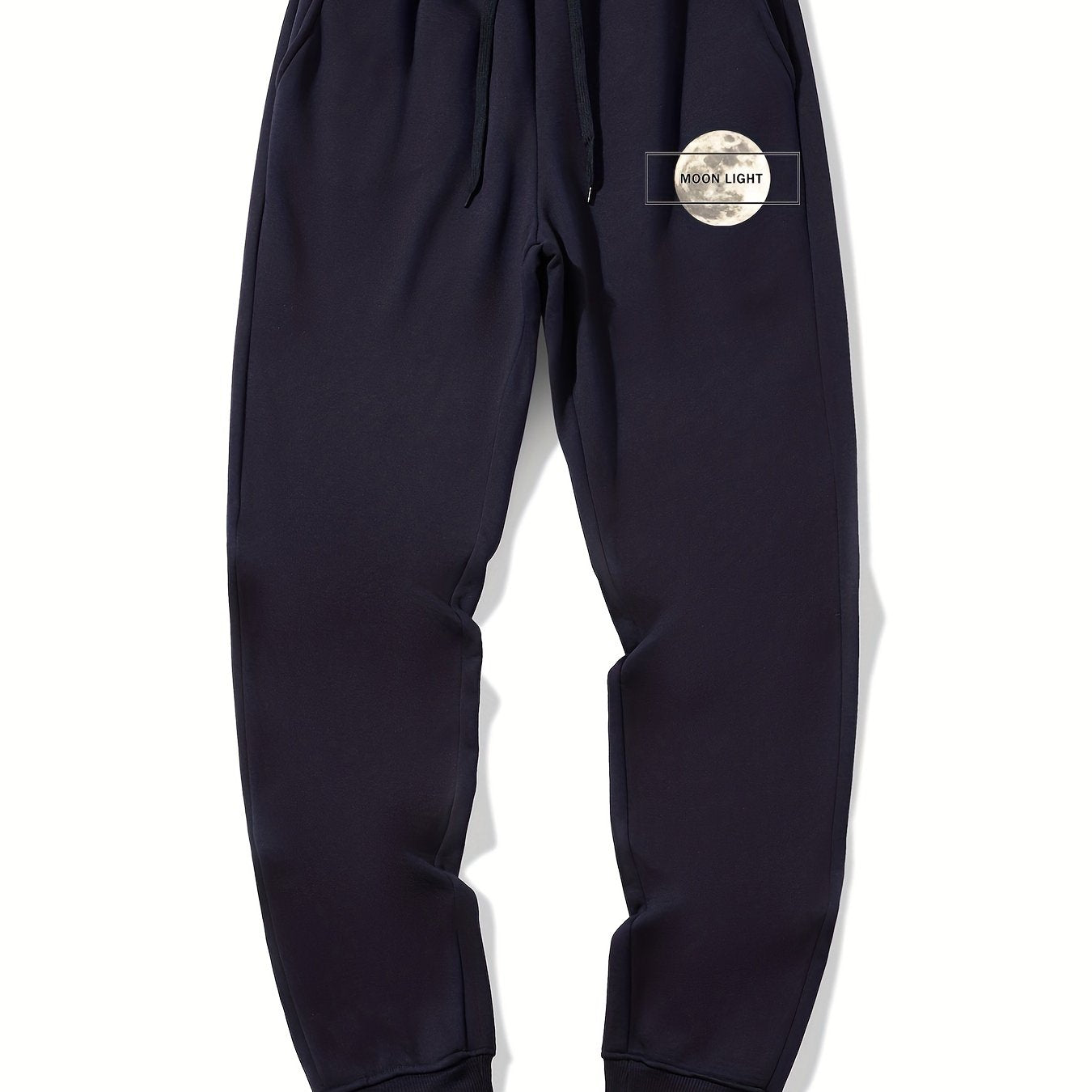 Moon Pattern Casual Stretch Joggers Men s Sweatpants