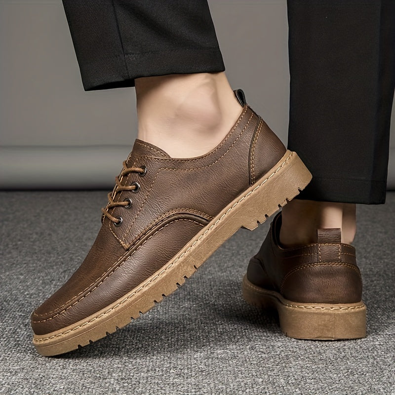 Men's Vintage Lace Up Sneakers Casual Outdoor Shoes