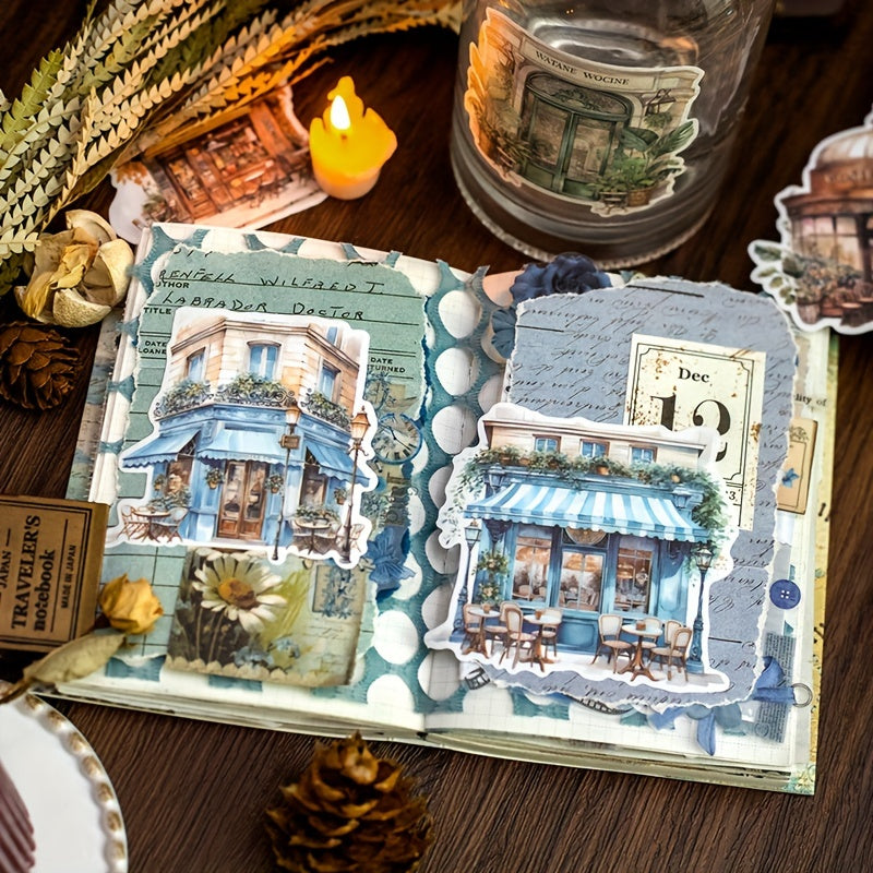 20pcs Dreamy European Style Sticker Pack, Journal Material