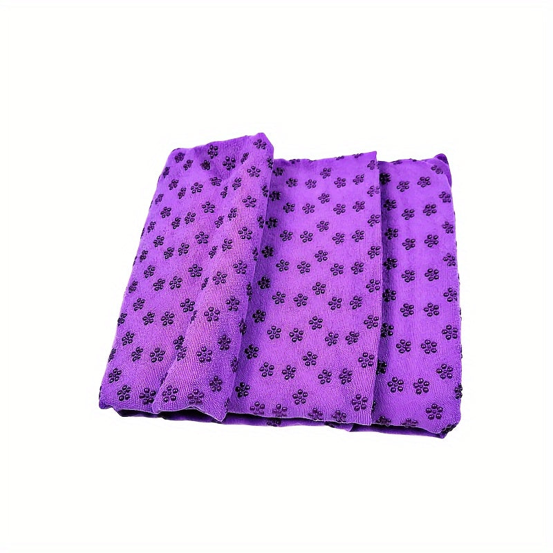 Non Slip Yoga Mat Towel Soft Microfiber Absorbs Sweat for Pilates
