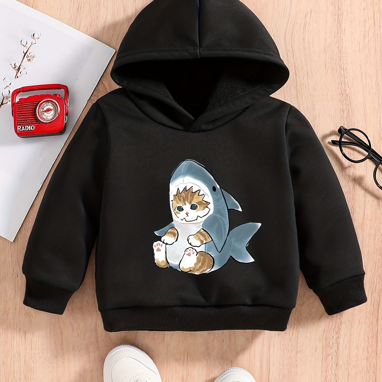 Baby Kitty & Shart Cartoon Hoodie Kids Pullover