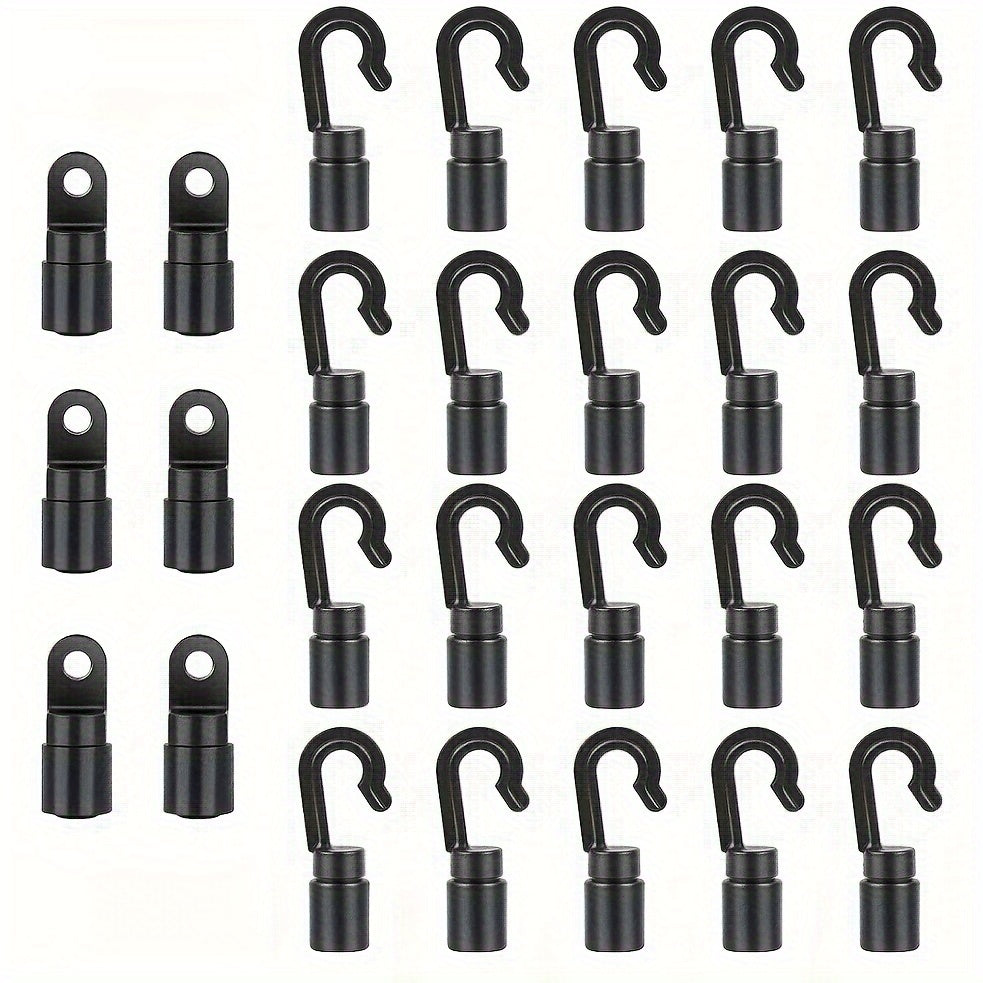 26 Pcs Bungee Shock Cord Hook For 1 4 Inch Cord Rope Kayaks