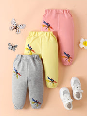 Dragonfly Pattern Long Pants Set