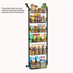 Over The Door Spice Rack Organizer - Kitchen Storage