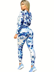 Tie Dye Print High Waist Yoga Legging Women's Activewear